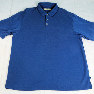 Tommy Bahamas Blue Polo Shirt X-Large